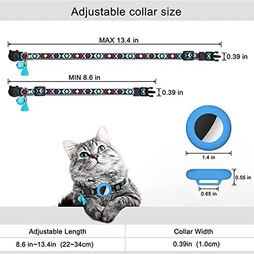 Ano novo gravata borboleta para cães gato com sino com fivela interna ajustável e suporte geométrico