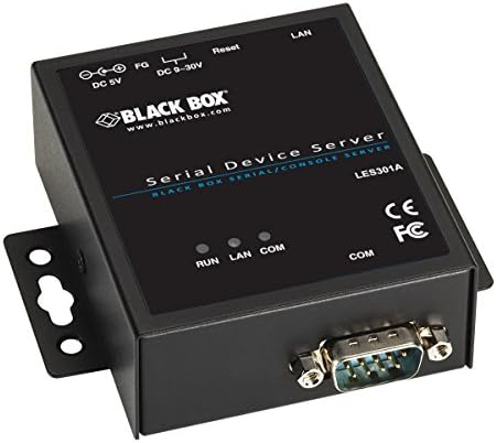 Black Box Les300 Device Server - Twisted Par - 1 x Rede - 1 x Porta serial - 100Base -Tx - Ethernet Fast - Montável