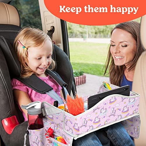 Bandeja de viagens para crianças Pillani para carro - bandeja de assento de carro para crianças viagens,