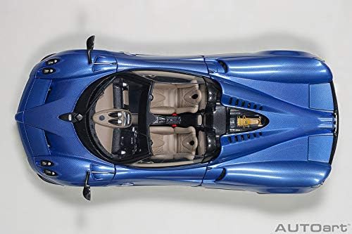 Autoart Pagani Huayra Roadster, Blu Tricolore Carber Fiber Tamanho 1:18
