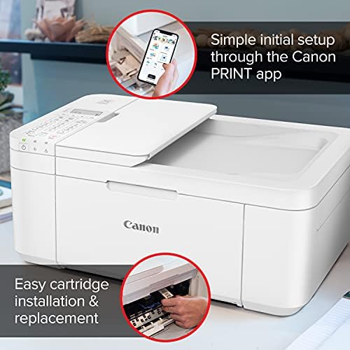 Canon Pixma TR4720 All-in-One sem fio Printer Home Uso, com alimentador de documentos automáticos,