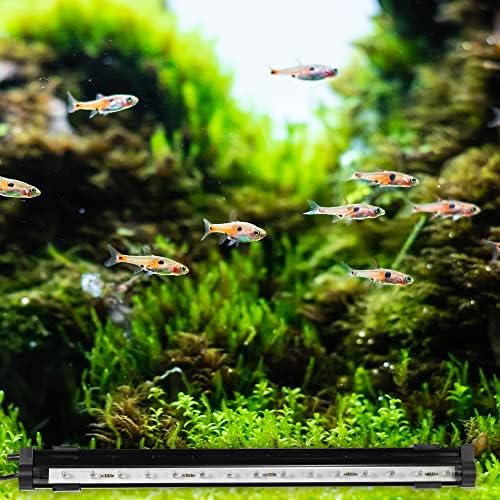 Vocoste Aquarium Light Light, Full Spectrum Fish Tank Light, 15 contas leves, 3W, 14 polegadas, colorido