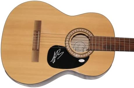 Leon Bridges assinou autógrafo em tamanho grande violão violão com James Spence Authentication JSA Coa - Voltando