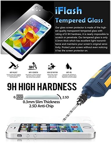 IFLASH® 3 pacote de protetor de tela de vidro temperado para apple ipod touch 5th e 6ª geração - transparente