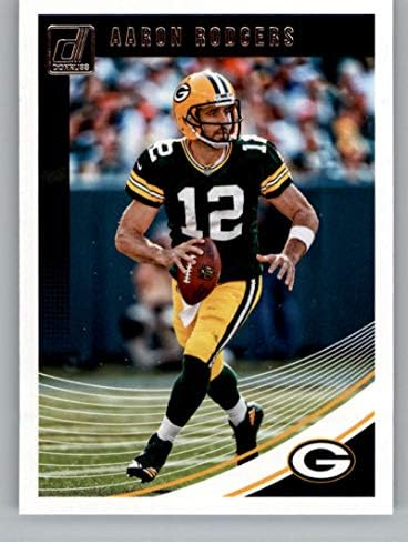 2018 Donruss Football 103 Aaron Rodgers Green Bay Packers Cartão de negociação NFL oficial