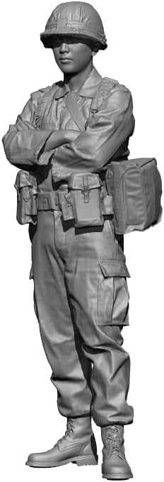 Modelo H3 HS16028 1/16 Exército coreano atual, infantaria, oficial de roupas leves, kit de resina dos anos 90