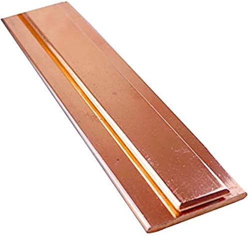 Folha de cobre de alumínio de metal com folha de cobre 100mm/3. 94 polegadas T2 Cu de metal barra plana artesanato