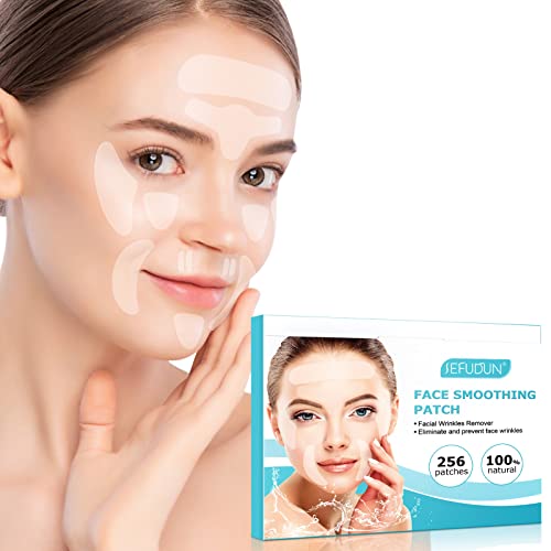 Uocasi Face Anti Wrinkle Smoothing Patches máscara facial de silício para tiras de removedor de