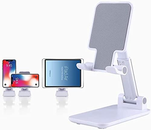 Tihoo Phone Stand Para mesa, suporte de telefone celular portátil dobrável com base ponderada, ângulo ajustável