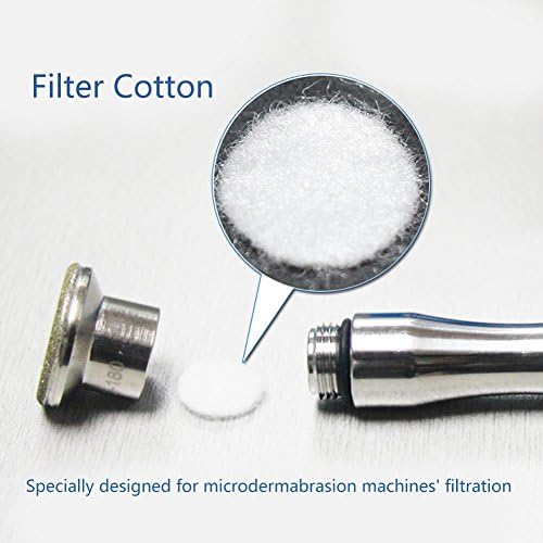 Filtros de MicrodermoBrasions, 500pcs Substituição Filtro de algodão Filtro de algodão Round Filtering