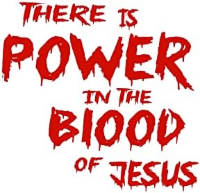 Power Blood Jesus Cristo Senhor Deus Bíblia Caminhão Janela do carro Decalque de vinil 6