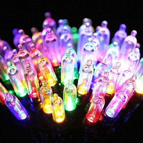 Luzes de Natal Multicolor Lomotech, luzes de cordas operadas por bateria de 33 pés com 8 modos