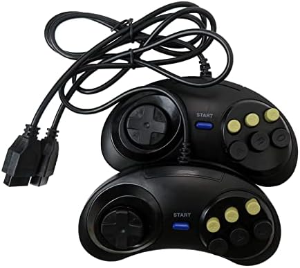 Xspeedonline 2pcs controlador de jogo com fio com botões de 6 digitais de 8 vias para a plataforma
