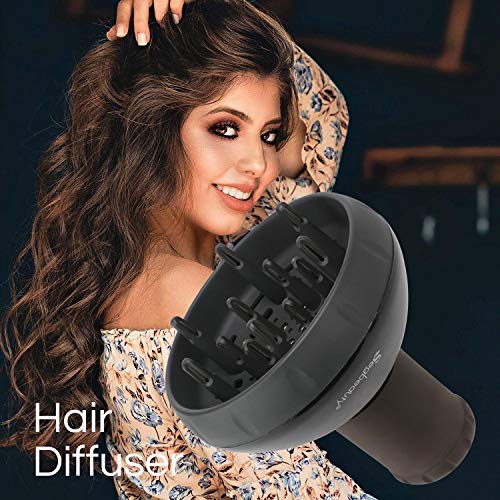 Segbeauty Deep Bowl Hair Difusor Para cabelos encaracolados, difusor de cabelo de fluxo de ar ajustável