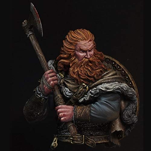 Goodmoel 1/10 Antigo modelo de busto de resina guerreira viking / desmonte e soldado sem pintura kit de