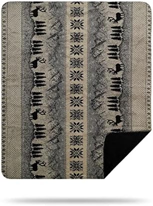 Denali Ultimate Comfort Rustic Throw Blanket com microplush leves acrílico, tecido super macio, americanos