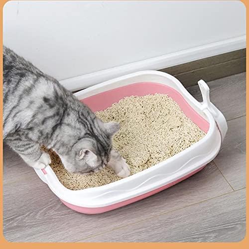 Caixa de areia de gato DHDM com pá de areia anti-splash de design de camada dupla de design de areia de gatinho