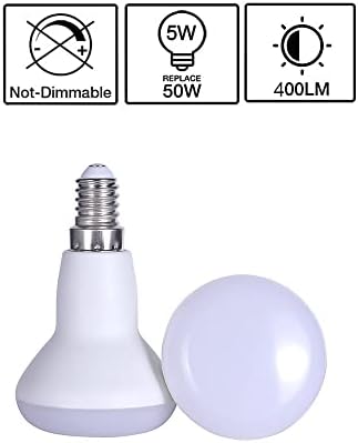 UKZBOSS E14 5W 120V Bulbo LED não minúmida 400LM Substitua a lâmpada de halogênio incandescente de 50W