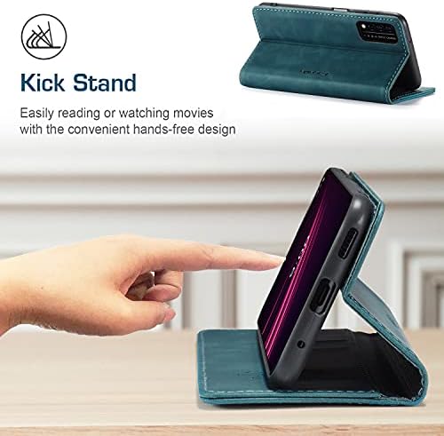 Kowauri Flip Case para T-Mobile Revvl V+ 5g, Caso da carteira de couro Design clássico com slot