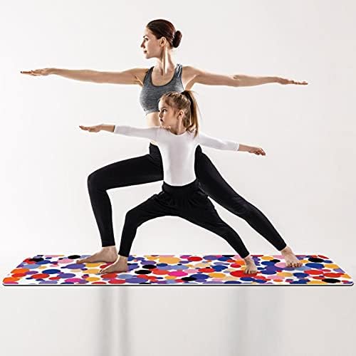 Siebzeh colorido de fundo abstrato pontilhado premium grossa de ioga mato ecológico saúde e