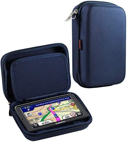 Navitech Blue Dark Hard GPS Carting Case Compatível com TomTom via 1505TM 5 GPS