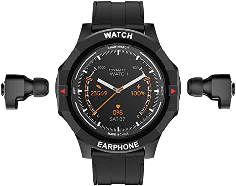 Xunion Smart Watch com fone de ouvido Bluetooth, estéreo sem fio, 1,28 na tela HD tocante, chamada,