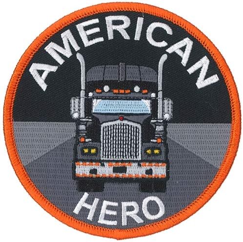 American Hero Patch - Logotipo de caminhão, linha alta Rayon Rayon