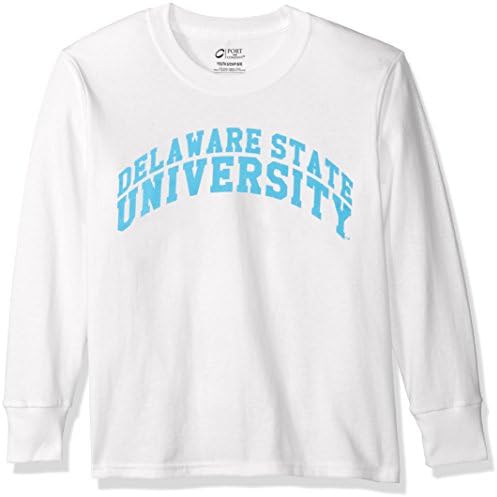Mercadoria do campus NCAA Portland pilota camiseta de manga comprida juvenil, x-small, branca