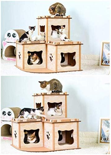 Kuanderm Grande Cat House Cat Pachotes de arranhão