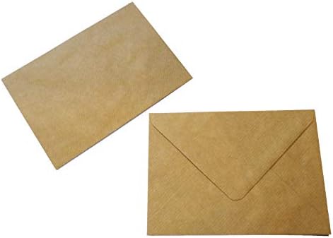 15 Envelopes de retalho do euro Kraft, 6,25 x 4,5
