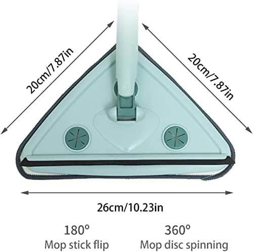 MOP molhado e seco 360 ° MOP Multifuncional Microfibra Microfibra Triangular Manterna limpa Rotativa ajustável