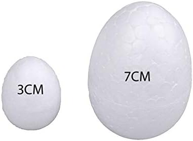 Mundos 20pc branco pequeno poliestireno isofóã bola de ovo de espuma, bolas de formato de ovo de isopor, bolas