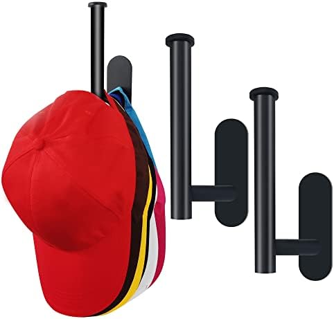 Kuaile Hat Racks para bonés de beisebol, ganchos de chapéu adesivo para parede, cabide de tampa de