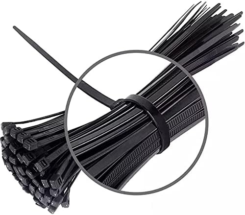 200 pacote de cabos de cabo, 200 mm x 4,8 mm, envoltórios premium de 8 , gravatas de nylon fortes,