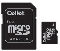 CELLET MICROSD 2GB Memory Card para Kyocera E4600 Telefone com adaptador SD.