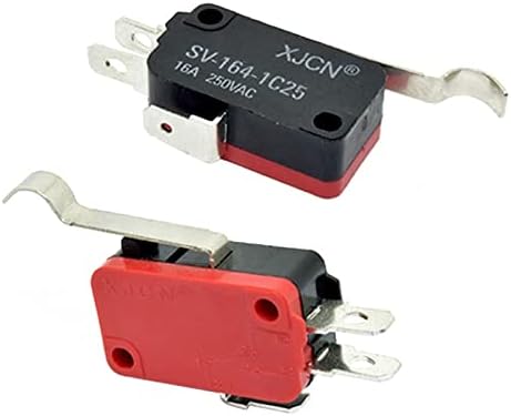 Zthome micro switch 16a 250vac spdt interruptor limite de viagem momentâneo 1NO1NC Roller V-156-1C25
