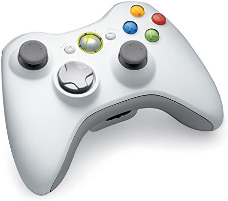 Controlador sem fio Xbox 360 - branco para PC
