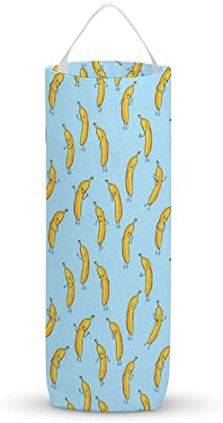 Distribuidores de organizadores laváveis ​​de bolsa de banana engraçados com loop suspenso para