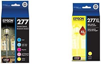 EPSON T277 CLARIA Photo HD Capacidade padrão de tinta 5 Pacote de combinação de cartucho de 5