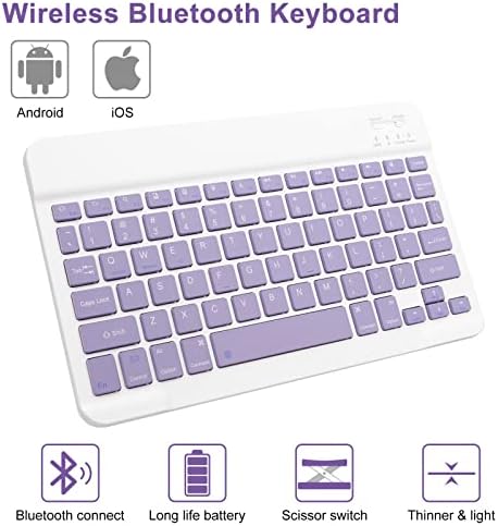 Caixa do teclado para iPad 10,2 polegadas 9ª geração 2021-Gokoco iPad 8th Generation 2020 Teclado