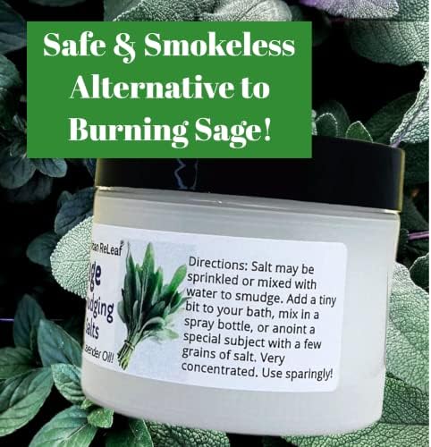 Urban Rleaf Sage Salts com óleo de lavanda! Proteção de limpeza de mancha segura e sem fumaça abençoe