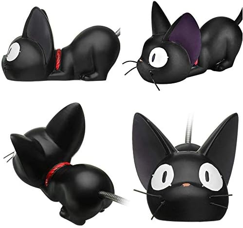 Lâmpada de lâmpada de design de gatos de resina ubrand, lâmpada de brinquedos de gatos pretos para crianças,
