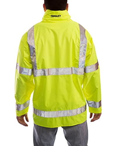 Tingley Vision J23122 Jaqueta de segurança de alta visibilidade, 3x, verde-amarelo fluorescente