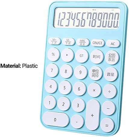 Calculadora do escritório de Luwsldirr reutilizável 12 dígitos calculadora eletrônica com calendário de alarme