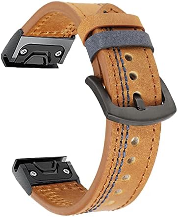 KDEGK para Garmin Fenix ​​5 5x mais 6 6x Pro 3 h Smart Watch Leather Band Straplet para Forerunner 935 945 Pulseira