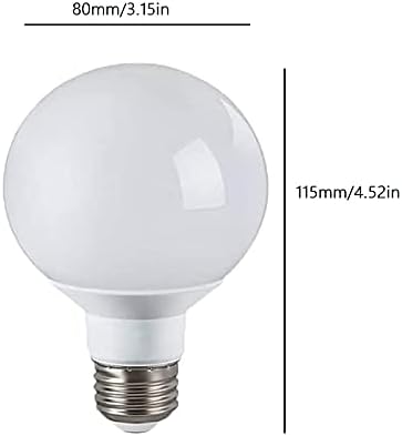 Lâmpada de lâmpada LED YDJOO G25 9W Bulbos de grande globo de 80w Vaidade