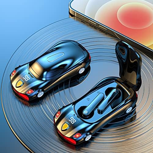 MoreSec Wireless fones Bluetooth com modelagem de carros esportivos de jogo LED Display Long resistência
