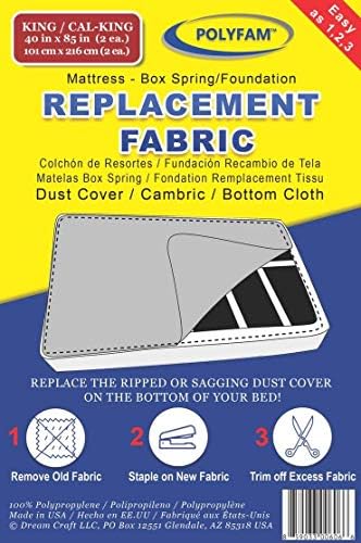 Dream Craft LLC Capa de poeira - Cambric - tecido inferior/tecido de reposição para a parte inferior da caixa