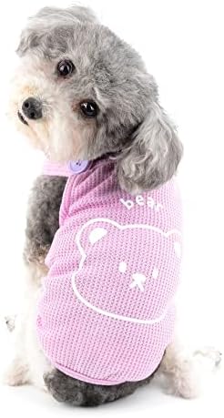 Camisa de cachorro de waffle ranphy para garotas pequenas garotas ursas de urso roupas de estimação com puplo