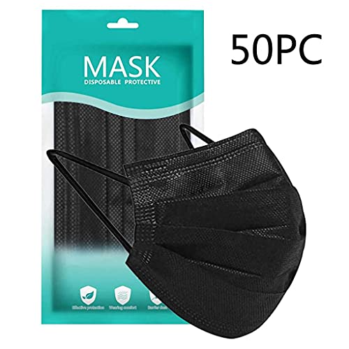 Máscara de máscara negra máscara máscara para crianças descartáveis ​​Coats Girls 4t Máscara descartável Disponível Face_masks 50 pcsblack máscara